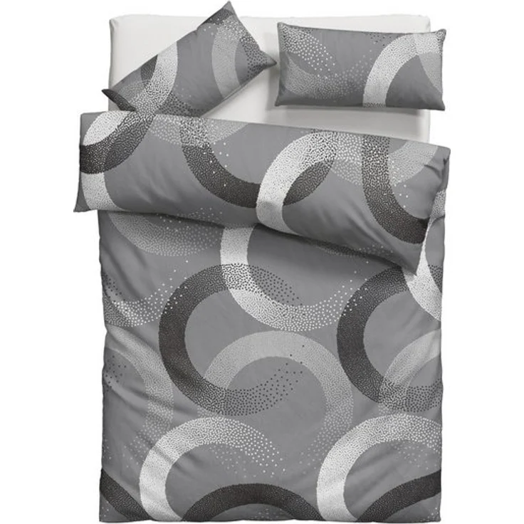 OTTO home Bettwäsche Balisa, Linon, 2 teilig, ab Größe 135x200 cm, aus 100% Baumwolle, Bettwäsche mit Kreisen – Bild 4