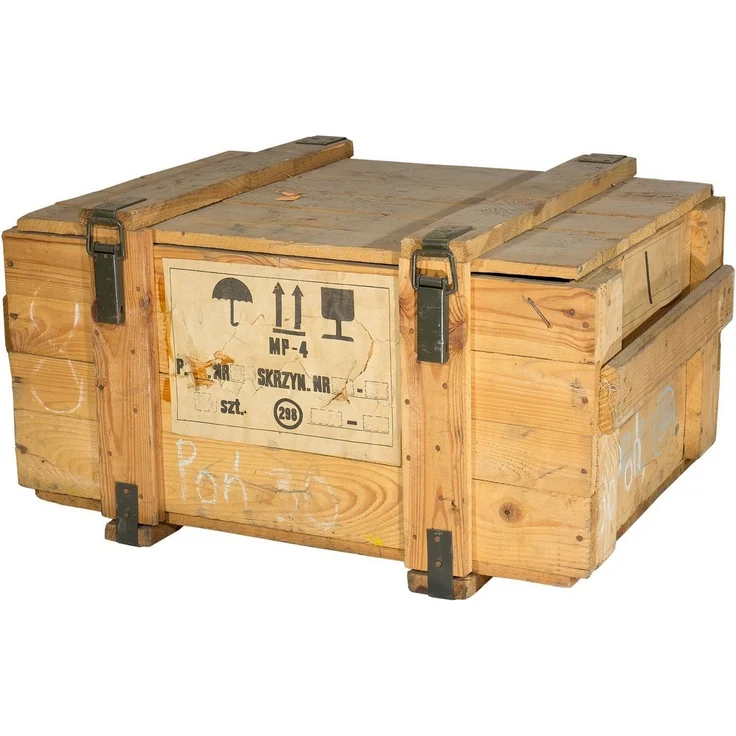 Kistenkolli Altes Land Allzweckkiste Munitionskiste Natur groß Munitionsbehälter Möbelgestell Bett Couch (Spar-Set, 1er Set) – Bild 1