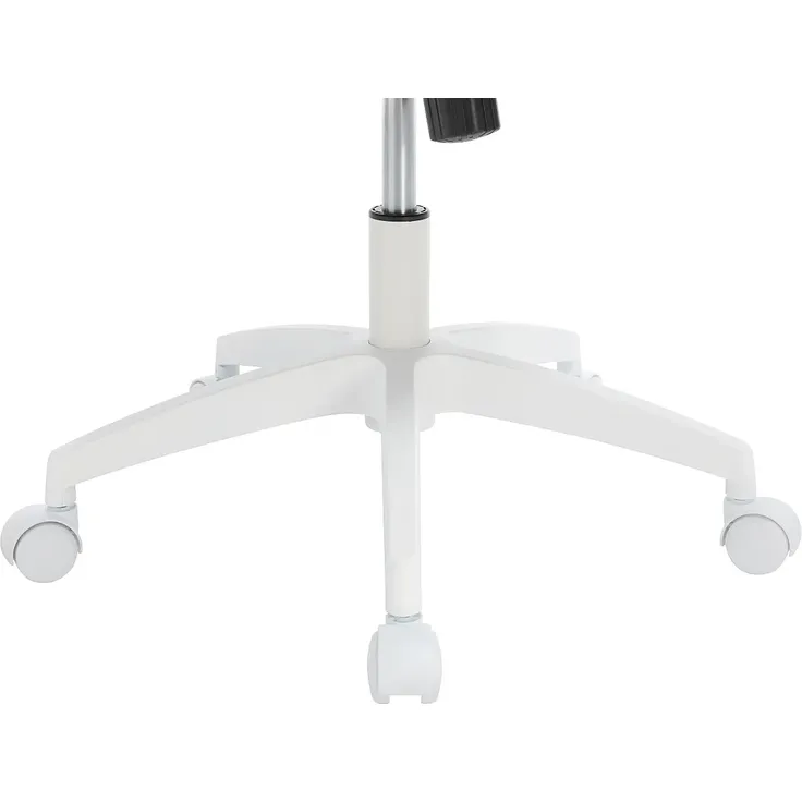 Vente-unique - DELVORA Office chair StoffStoff BeigeWeiß - B 55,5 cm x H 100,5 cm93 cm x L 61 cm – Bild 6