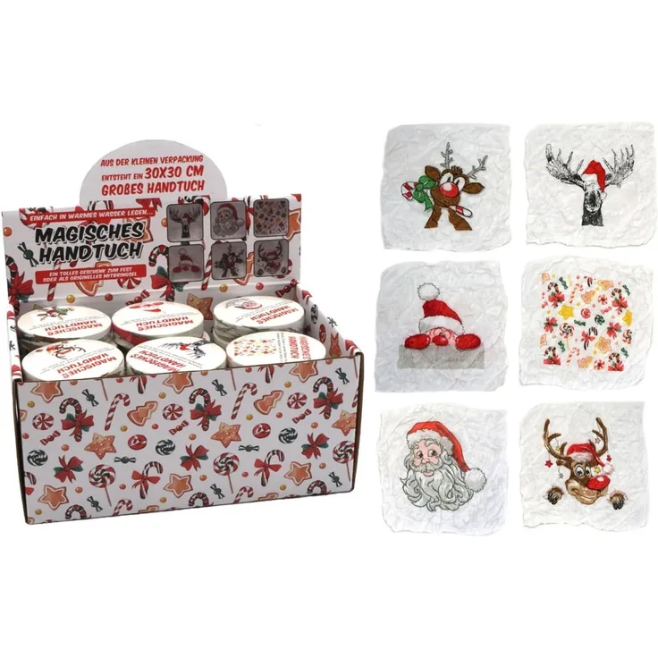 Annastore Gästehandtuch Magische Handtücher - Baumwolle - Magic Handtücher - Wichtelgeschenk, (12-St), 30 x 30 cm, Kinder Handtüche