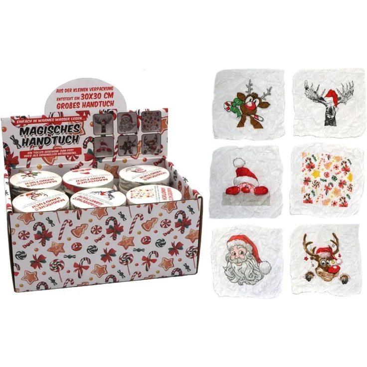 Annastore Gästehandtuch Magische Handtücher - Baumwolle - Magic Handtücher - Wichtelgeschenk, (12-St), 30 x 30 cm, Kinder Handtüche