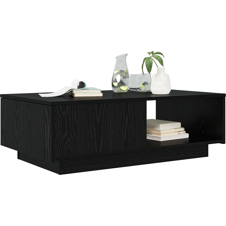 Couchtisch Sofatisch, Schwarz Eichen-Optik 95 x 55 x 31 cm Holzwerkstoff d381e – Bild 3