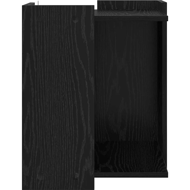 vidaXL Katzenstreu Box Umzäunung Schwarz Eichen-Optik 42 x 42 x 51 cm 886271 – Bild 6