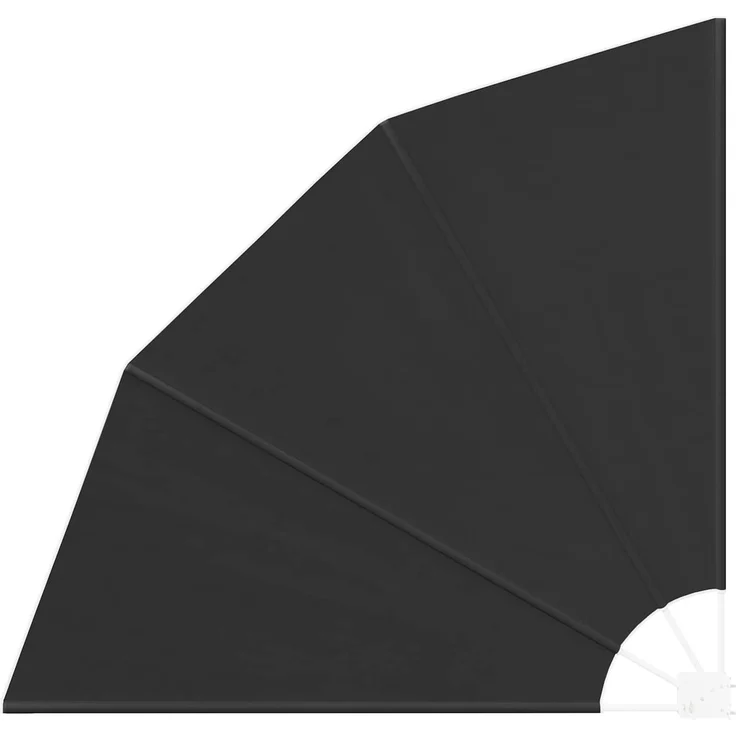 vidaXL Balkon Sichtschutz Rechteckig 140 x 140 cm Polyester Schwarz 42000926 – Bild 2