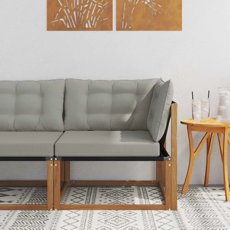 vidaXL Outdoor Ecksofa Massivholz Akazie Natur 900638