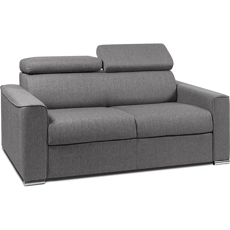 Vente-unique - VIZIR Sofa Stoff Grau - B 223 cm94 cm x H 110 cm95 cm x L 176 cm – Bild 2