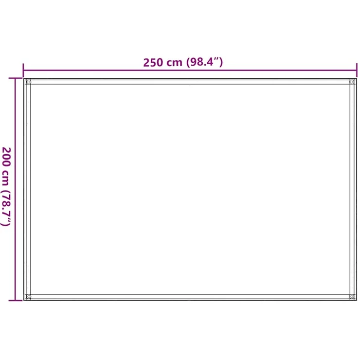 vidaXL Zeltteppich 250x200 cm Blau HDPE 310719 – Bild 7