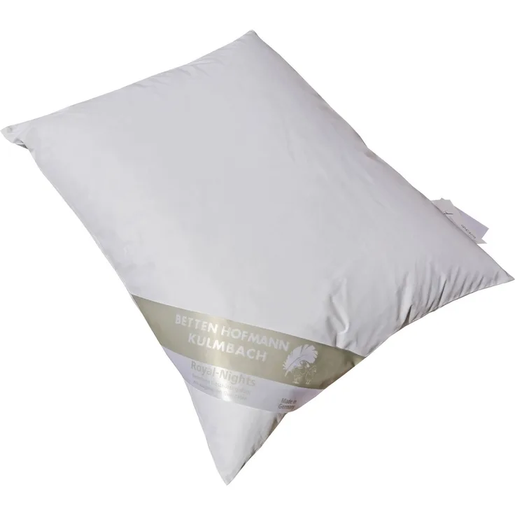 Hofmann Kopfkissen Daunenkissen Kuschelkissen 40x50 100% neue Daunen 250 g prall