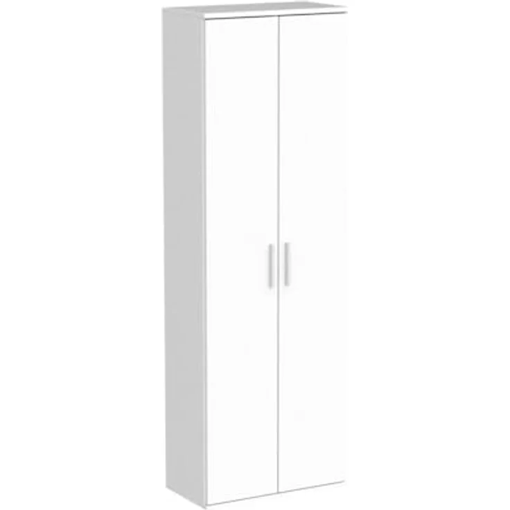 mokebo® Besenschrank 'Der Lange' moderner Mehrzweckschrank mit Staubsaugerfach, Schrank & Putzschrank, Made in Germany | 60 x 180 x 34 (B/H/T in cm) | Weiß – Bild 7