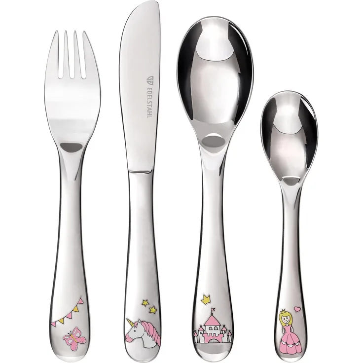 Kinderbesteck 4-teilig PRINZESSIN