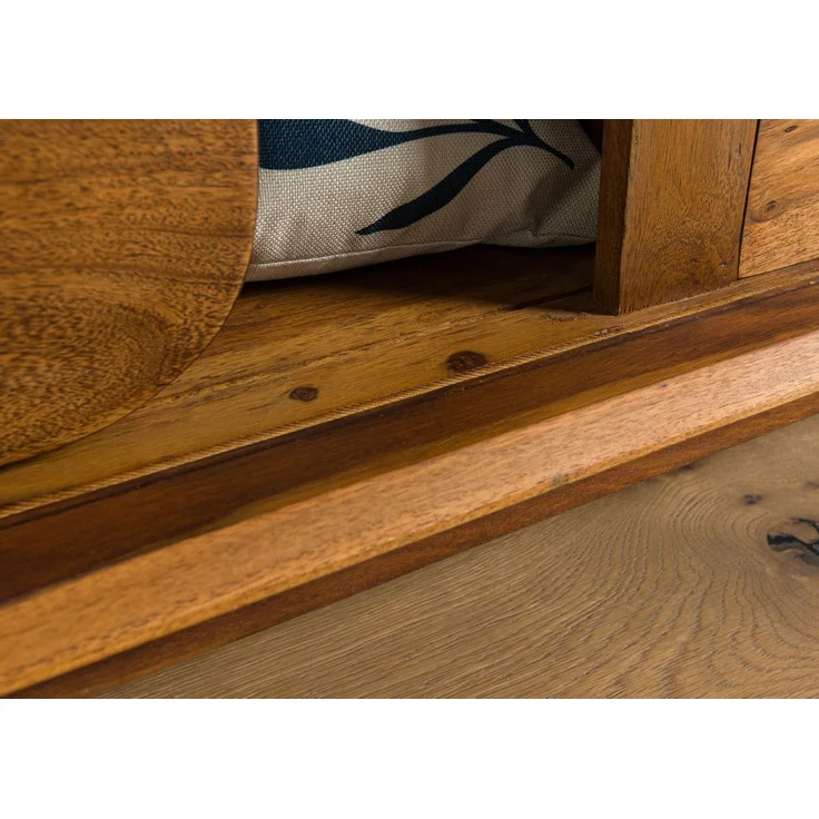 Sideboard Sheesham 173 x 40 x 75 hellbraun lackiert MAILAND #102 – Bild 6
