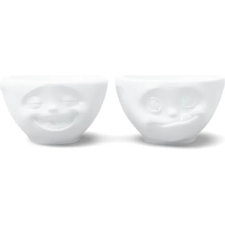 FIFTYEIGHT Schälchen Set 100ml - Lachend & Lecker weiß