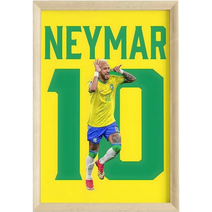 JUSTGOODMOOD Poster Premium ® Neymar Junior Brasilien · Fußball · ohne Rahmen – Bild 1