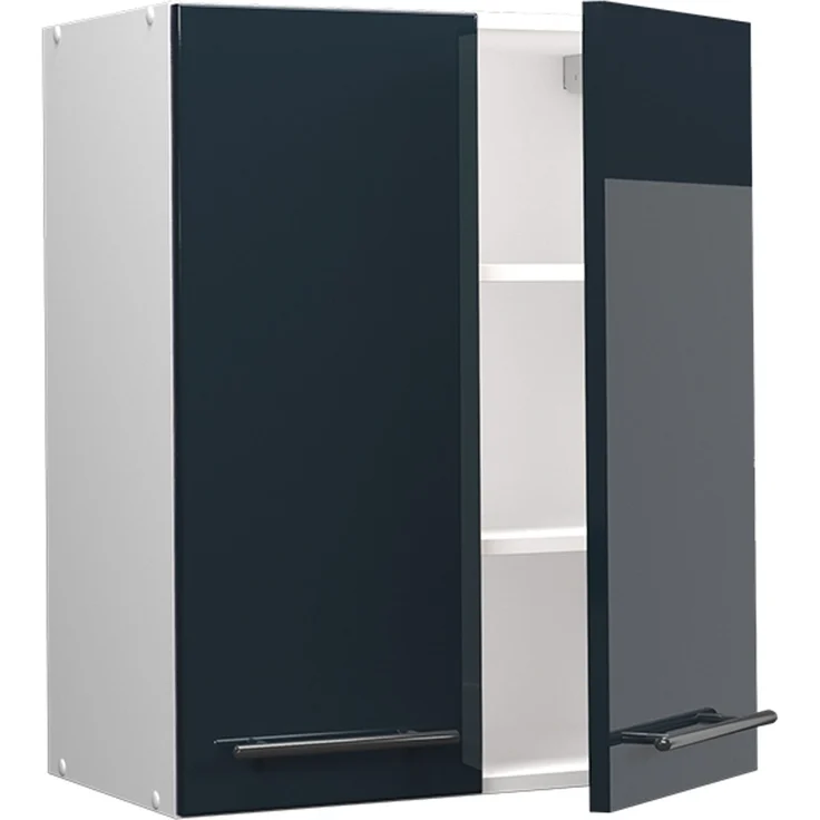 Hängeschrank Fame-Line Dunkelblau Hochglanz 60 cm Vicco – Bild 4