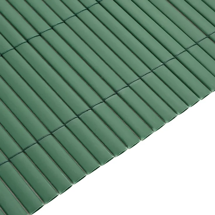 vidaXL Gartenzaun Doppelseitig Grün 1,8x5 m PVC 42002624 – Bild 7