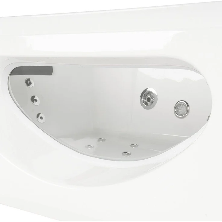 XXL Luxus LED Whirlpool Badewanne 180 x 90 x 55 +Heizung+Ozon+ Radio +Lichtherapie – Bild 8