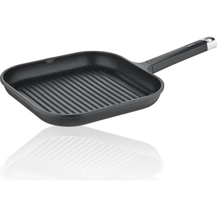 Berndes Edition 100 Grillpfanne, Pfanne, Aluguss, Schwarz, 28x28 cm, 031698