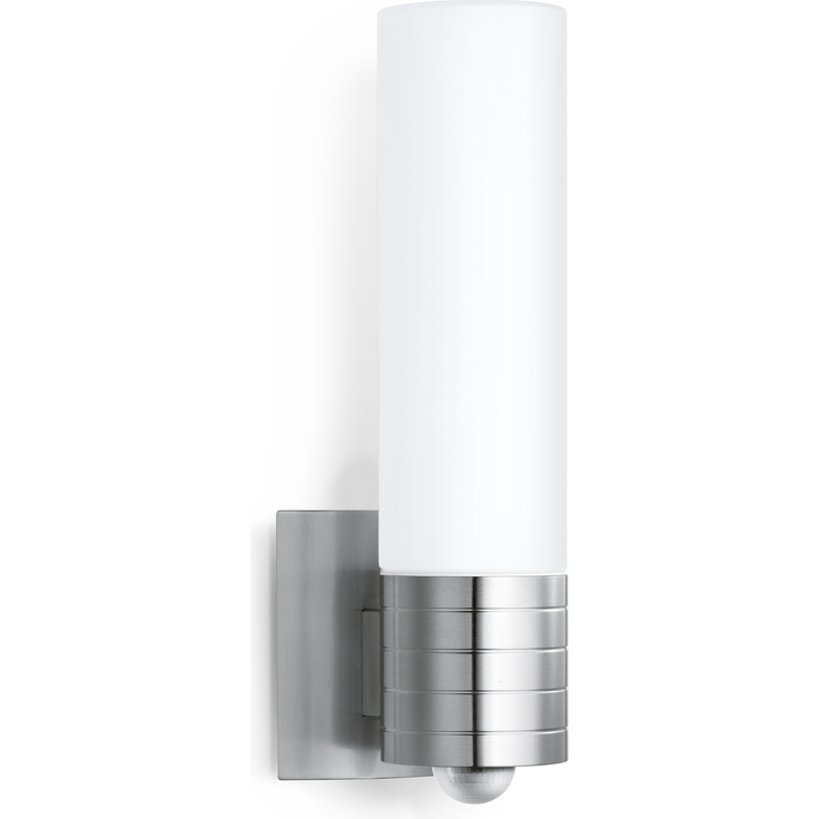 Steinel Außenwandleuchte L 260 S mit 240° Infrarot-Sensor, Edelstahl mit Opalglas, 9,87 W, 703 lm, 3000 K warmweiß