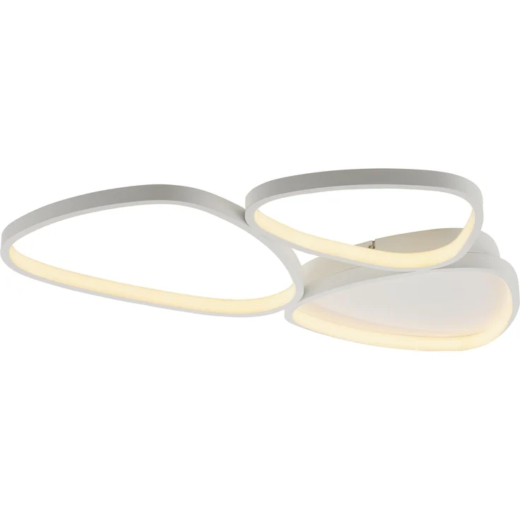 JUST LIGHT Deckenleuchte PEBBLES, Dimmfunktion, LED fest integriert, Warmweiß, LED, dimmbar, Switchmo, Memory, nach Trennung vom Netz – Bild 4