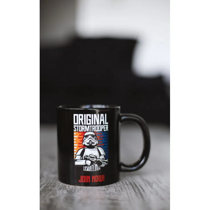 Thumbs Up Original Stormtrooper Tasse, Keramik, 330 ml, Spülmaschinen- und Mikrowellenfest, Schwarz