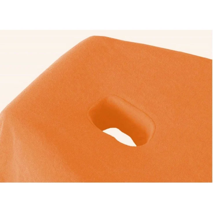 Massageliege Frottee Spannbettlaken mit Nasenschlitz Marke 70-80 cm x 190-200 cm Terrakotta – Bild 2
