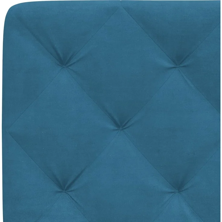 vidaXL Kopfteil-Kissen Blau 100 cm Samt 374718 – Bild 8