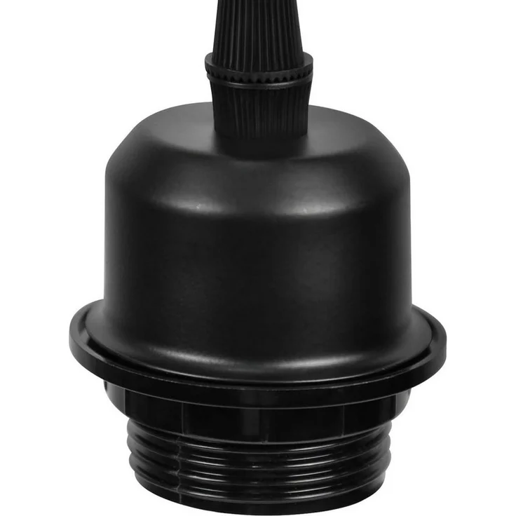 Nettlife Pendelleuchte Schwarz Esstisch Vintage Metall E27 Hängelampe Retro Hängeleuchte, LED wechselbar, für Esstisch Küche Esszimmer Wohnzimmer Arbeitszimmer Büro – Bild 3
