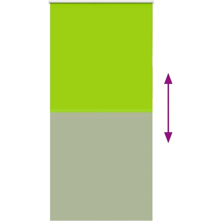 vidaXL Verdunkelungsrollo Grün 95x210 cm Stoffbreite 90,7 cm Polyester 4011309 – Bild 8