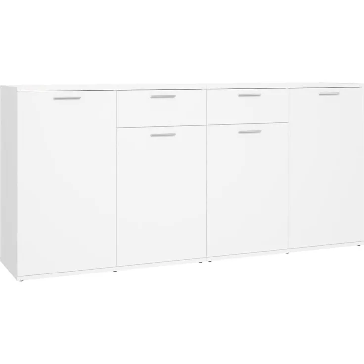 vidaXL Sideboard Weiß 160x36x75 cm Holzwerkstoff 3074927