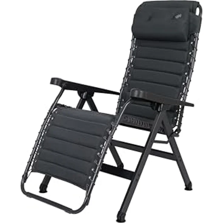 Crespo Relaxliege AP/432, stufenlos verstellbar mit Air-Select Dry Comfort Schaumstoffpolsterung, grau – Bild 3
