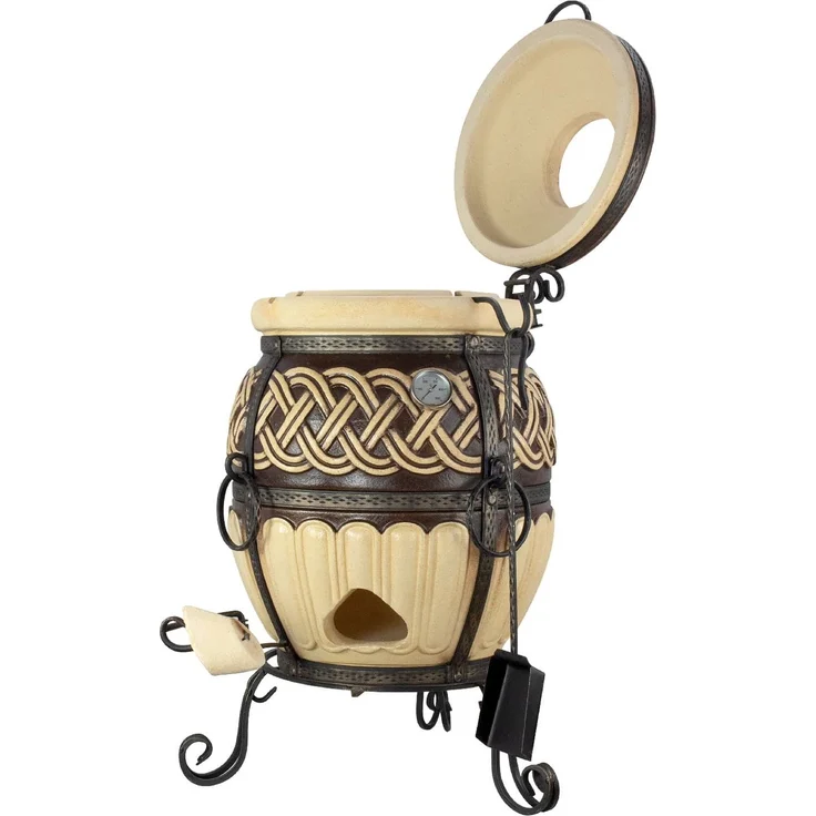 Tandoor Thor aus Schamott mit Zubehör Classic 7-teilig – Bild 4