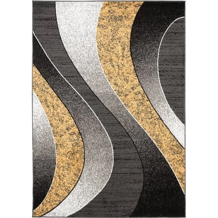 Mazovia Designteppich Modern Teppich Kurzflor Wohnzimmerteppich Robust und pflegeleicht GRAU, 80 x 150 cm, Fußbodenheizung,Allergiker geeignet,Farbecht,Pflegeleicht,Geometrisch – Bild 4
