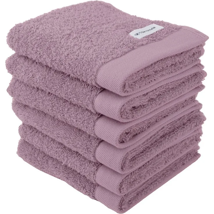 TOM TAILOR HOME Gästehandtuch COLOR BATH, Frottier (6-St), 100% Baumwolle, 30x50 cm, uni, große Farbauswahl