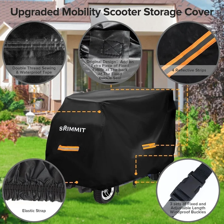 Elektromobil Abdeckhaube Heavy Duty Oxford Fabric Waterproof XL – Bild 3