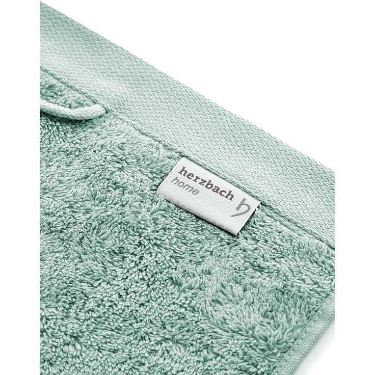 herzbach home Handtuch Set Pura 50x100 cm, (2-St), 550g/m², Premium-Qualität, 100% Baumwolle, einfarbig