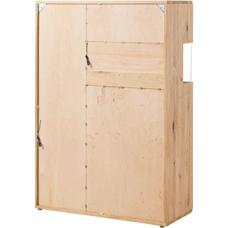 Highboard Wildeiche inkl. LED 103x43,5x152 natur geölt CARDIFF #121 – Bild 10