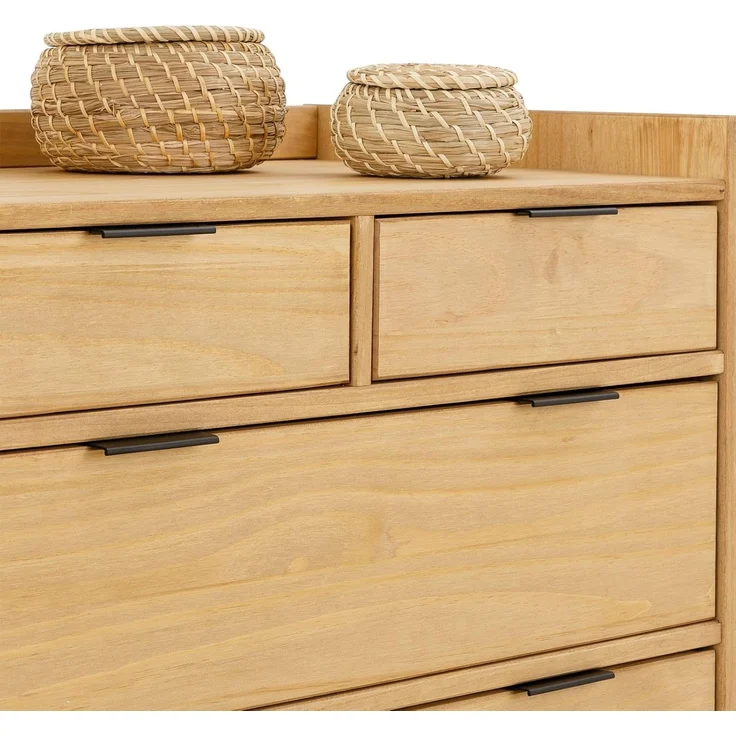 IDIMEX Kommode TEPERA, Schubladenschrank aus Massivholz mit Stauraum, Gebeizt/Gewachst – Bild 5