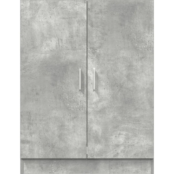 vidaXL Waschmaschinenschrank Betongrau 70,5x71,5x91,5 cm 856639 – Bild 3
