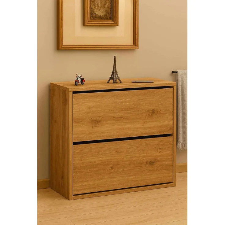 Skye Decor 'Peka100 - Pine' Schuhschrank, Kiefer, 75,6 x 72 x 24 cm – Bild 1