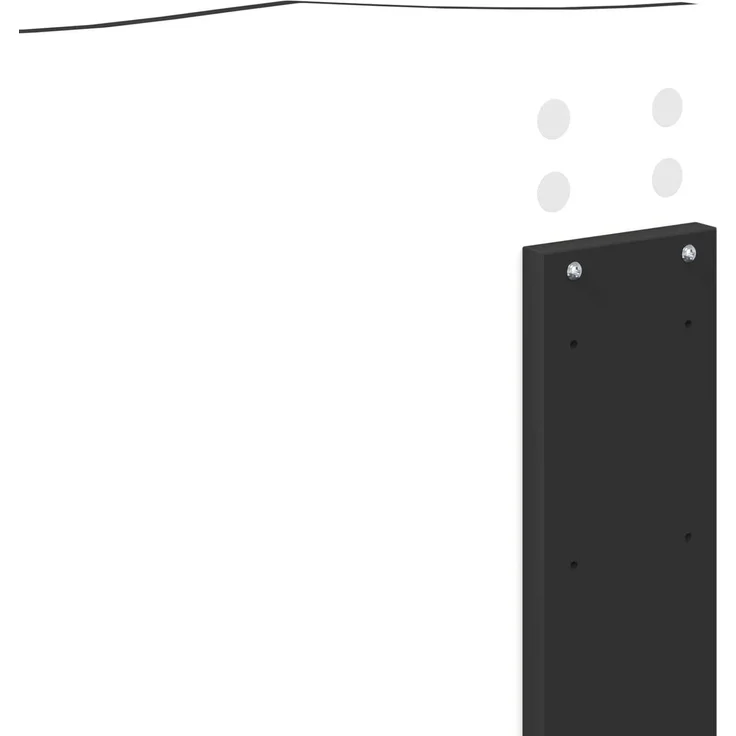 vidaXL Bettrahmen Schwarz 135 x 190 cm Massives Kiefernholz 3413318 – Bild 10