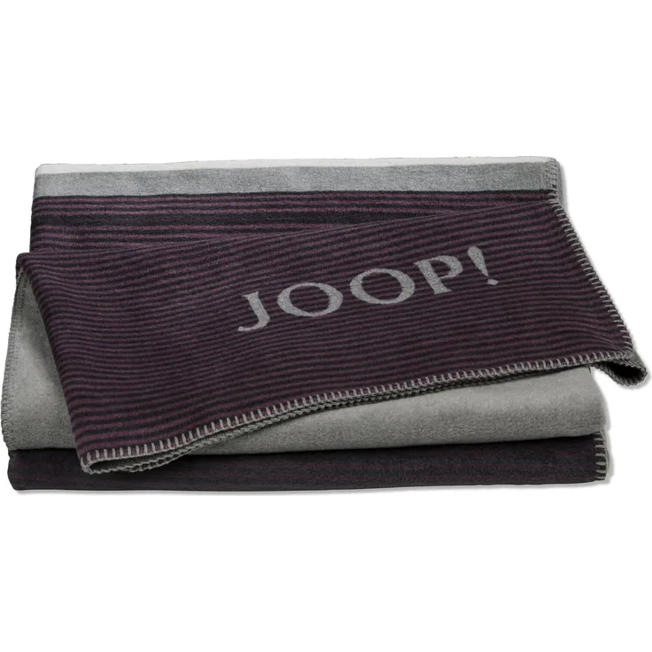JOOP! 'HORIZON' Plaid, Mischgewebe bordeaux, 150 x 200 cm, waschbar bis 30 °C