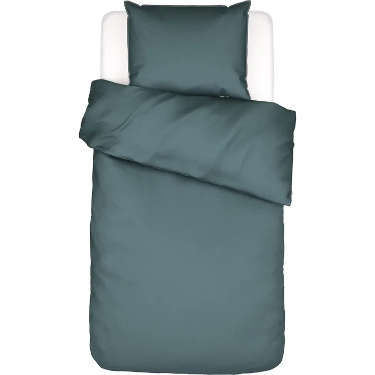 Essenza Minte Denim Bettwäsche 155x220 cm + 80x80 cm