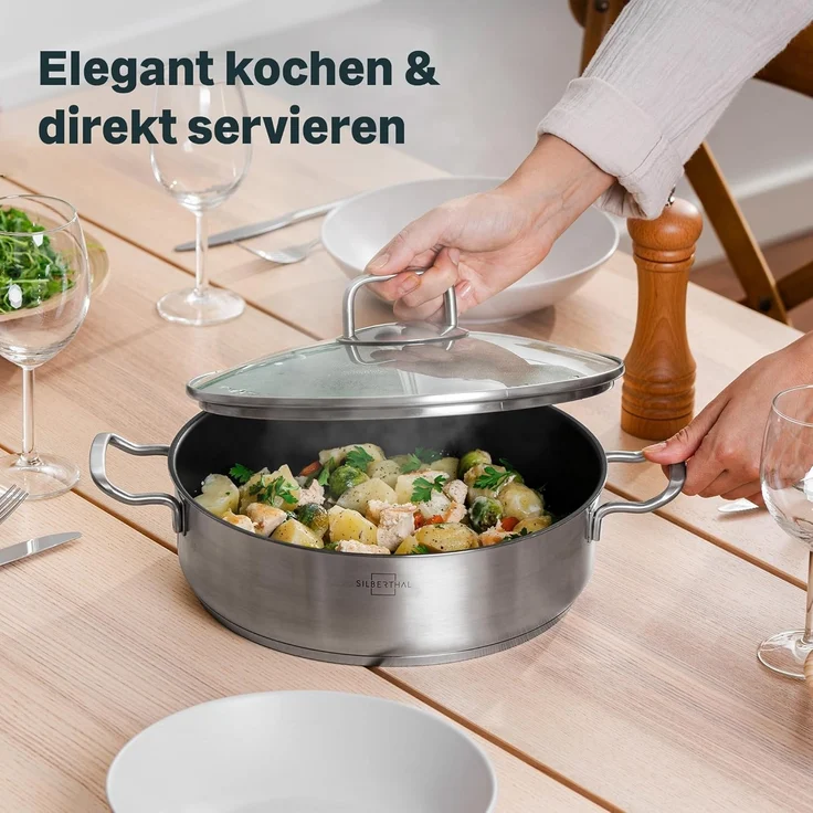 SILBERTHAL Servierpfanne 28 cm hoher Rand – Bild 4