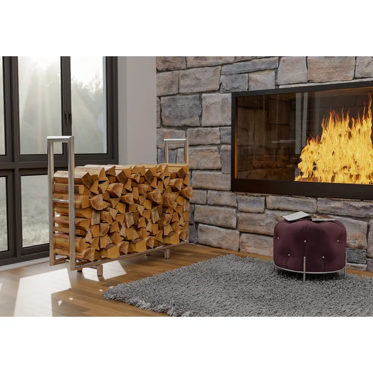 CLP Kaminholzständer Drake,edelstahl – Bild 2