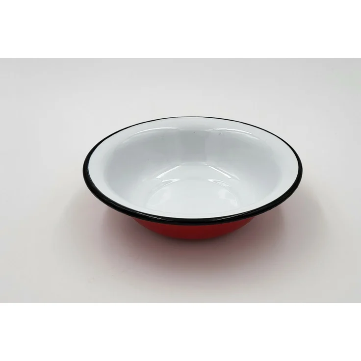 Su-Deco Teller 21 cm Ø rot weiss tief – Bild 2