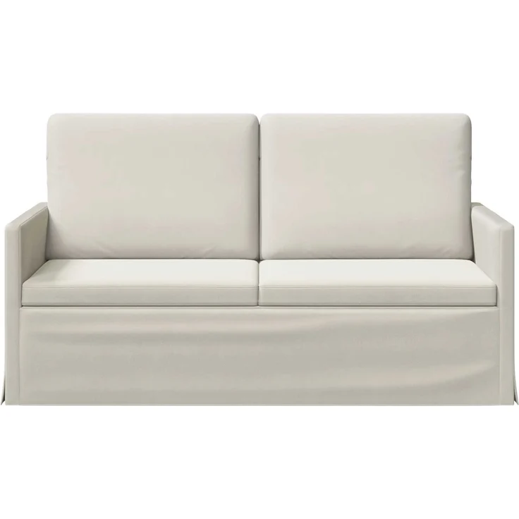 vidaXL 2-Sitzer Sofa Creme 150 x 81 x 82 cm Samt (V) 42041095 – Bild 2