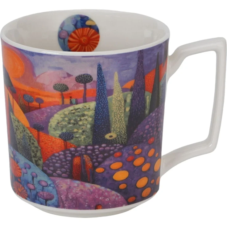 DUO Becher 450 ml MODERN BUBBLY HILLS New Bone China Porzellan – Bild 2