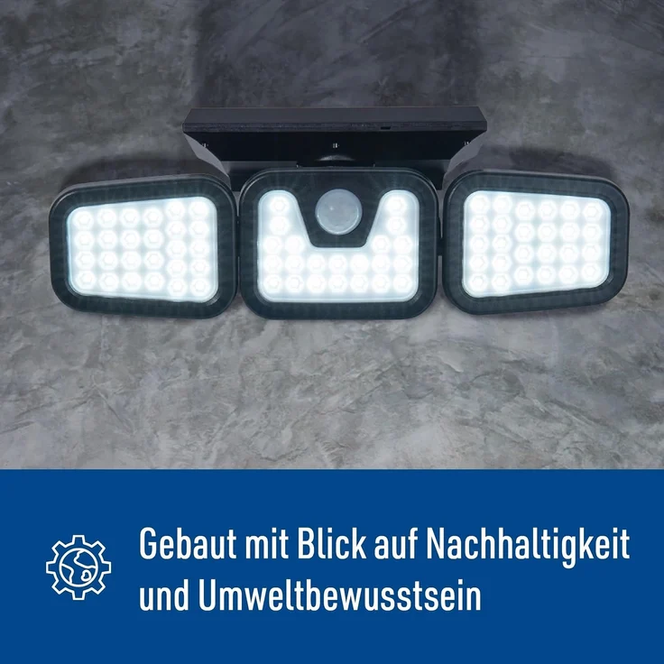 näve LED Solarleuchte Pacita, Sensorschalter, LED fest integriert, Kaltweiß, Wandleuchte, dimmbar in 3 Stufen, Sensor/Dämmerungsschalter – Bild 5