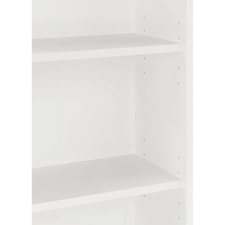 KOMTO Bücherregal Lumo 80 cm breit Regal mit 3, 4, 6 Ebenen und Höhenverstellbare Regale, Aufbewahrungsregal Bookshelf Weiß – Bild 6