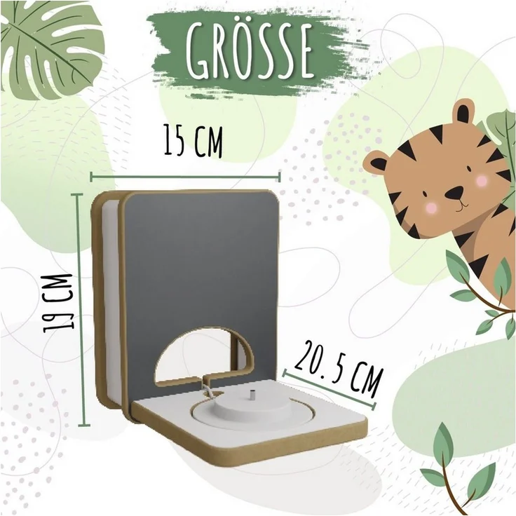 Holzura Kinderregal Holzura Regal für Toniebox Tonieregal für Toniefiguren und Ladestation – Bild 4